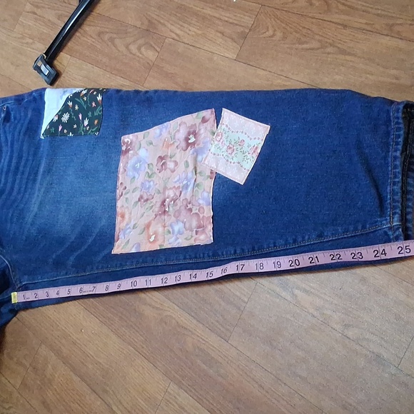 Patchwork Denim Barrel Leg Jeans - Picture 11 of 12